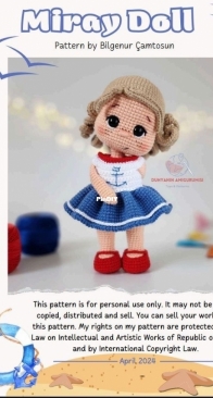 Dünyanın Amigurumisi - Bilgenur Çamtosun - Miray Doll