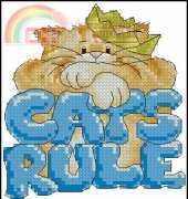 Cats Rule by Peter Underhill from The World of Cross Stitching TWOCS 140 XSD