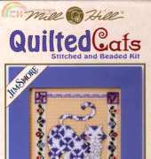 Mill Hill JS14-8482 Quilted Cats - Sapphire by Jim Shore