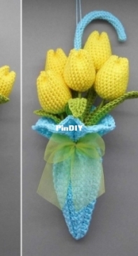 SomethinksDesign - Nicole Kanzler - Decoration Tulips in Umbrella - Deko Tulpen in Regenschirm - German