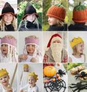 Drops Designs - Halloween Quickies - Merlina, Sweet Pumpkin, Princess Diana, Santa hat and Scarf Ho,ho,ho..., Queen Guinevere, King Arthur, Webster, Aragog Free