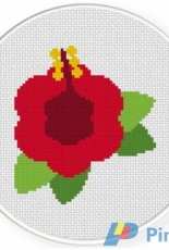 Daily Cross Stitch - Beautiful Hibiscus