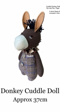 Lisa Pay - Donkey Cuddle Doll approx 37 cm - Free