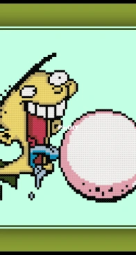 Cross Stitch Quest - Eds Jawbreaker - Ed, Edd n Eddy - Free