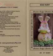 Grandma Scuffys #51 Egg Hunt Bunny