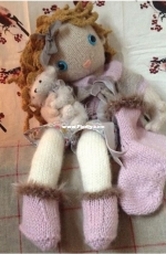 Pixie Moons - Waiting for Santa - night clothes by Claire Garland