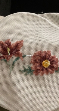 first time trying cross stitch