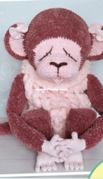 Lepa Dolls - Елена Лапехина - Пижамница Обезьянка - Elena Lapekhina - Monkey Pajamas bag - Russian
