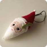 Gingermelon-Free Santa Ornament Pattern