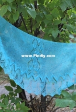 Sea Sunset Shawlette by Veronika Lehtonen- Russian-Free