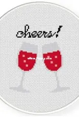 Daily Cross Stitch - Two Cheers
