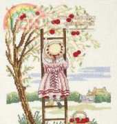 DMC All Our Yesterdays (AOY) K3377 Picking apples