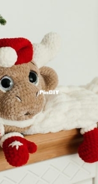 Pufy Toys / Dream Toys Crochet _ crochet lovey animal moose pattern (  amigurumi moose gifts for kids Christmas ) _ English