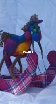 fabric rocking horse