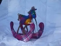 fabric rocking horse