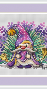 Lavender Gnome by Anna Petunova