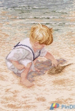 Janlynn 29-47 Boy with Horseshoe Crab