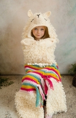 MJs Off The Hook Designs -  Michelle Moore - Alpaca my Llama Blanket