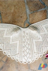 Faroese  Flower Shawl 443 by Lucy Neatby/Knit with Lucy App