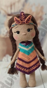 Dünyanın Amigurumisi - Bilgenur Çamtosun - Indian Raya - Kızılderili Raya - Turkish
