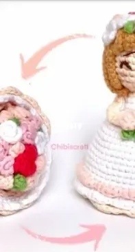 Chibiscraft - Febby Kurniawati Pranajaya - Reversible Flower Bouquet and Bride