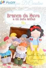 Boutique DCaroline-Snow White and the Seven Dwarfs-Felting-Portuguese