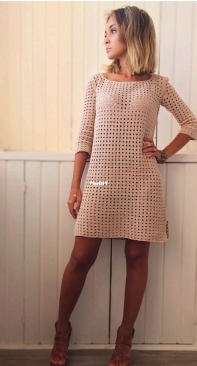 mary.knitting - Semenova Maria Sergeevna - Dress "Perforation" - Russian