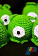 Knit Grit- Codi Hudnall -Futurama Brain Slug - free
