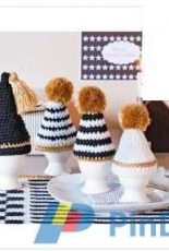 Junghans Wolle- Model 139/6 Four Egg Cosies - German - Free