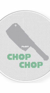 Daily Cross Stitch - Chop Chop