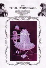 Thurlow Original Knitted Doll Fashions KDF 179 "Byelo" Christening Dress by Doris Thurlow