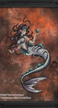 Bella Filipina Cross Stitch Designs BF032 Temptress of the Cursed Sea