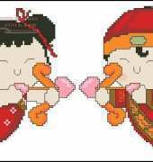 chinese cupid girl and boy