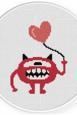 Daily Cross Stitch - Love Monster