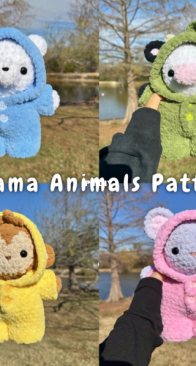 Sweetpeaplush 4 in 1 pajama animals