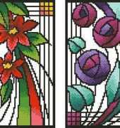 Art Nouveau by Sheila Hudson from Cross Stitcher UK 195 XSD