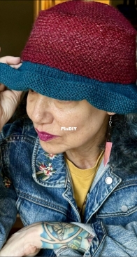 Tidal Wave Topper Hat by Annette Corsino