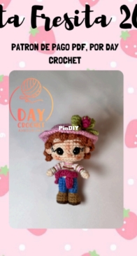 Day Crochet Amigurumis - Strawberry Shortcake 2003 - Rosita Fresita 2003 - Spanish
