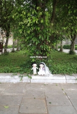 Couple doll wedding