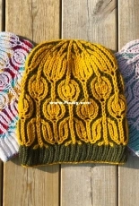 Flower Brioche Hat- Long version by Jonatan Tollow-Free