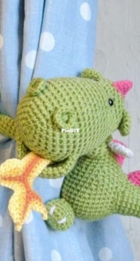 Cottontail and Whiskers - Bea King - Dragon Curtain Tie Backs