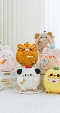 New Mommy Handmade DIY - Su Su Jie Jia - Susans Family - Chubby Animal Series - Bunny - Free