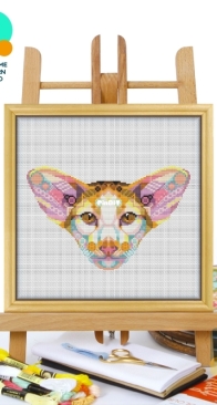 Awesome Pattern Studio - CS2400 - Mandala Oriental Shorthair Cat XSD