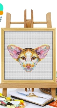 Awesome Pattern Studio - CS2400 - Mandala Oriental Shorthair Cat XSD