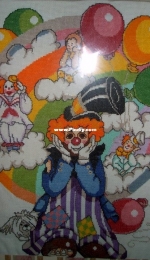 Clown with Balloons - Completed