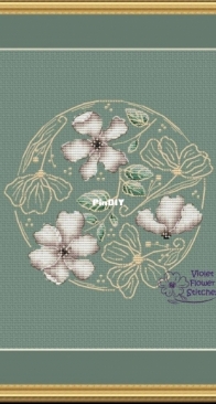 Violet Flower Stitches - Spring Flowers Fantasy - Free