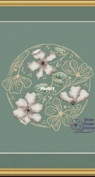 Violet Flower Stitches - Spring Flowers Fantasy - Free