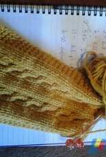 The Crafting Place-Mustard Cable Neck-warmer by The Crafting Place-Free