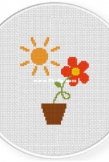 Daily Cross Stitch - Flower Under The Sun