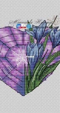 Amethyst Heart - Art.023-015 by Nadezhda Mashtakova